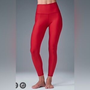 ALO Yoga Airlift Red Leggings